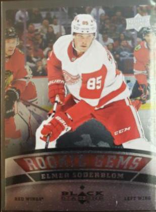 Elmer Soderblom #RG-ES Hockey Cards 2022 Upper Deck Black Diamond Rookie Gems