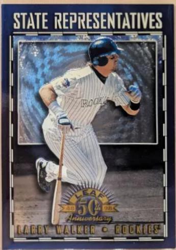 Larry Walker #14 Baseball Cards 1998 Leaf State Representatives