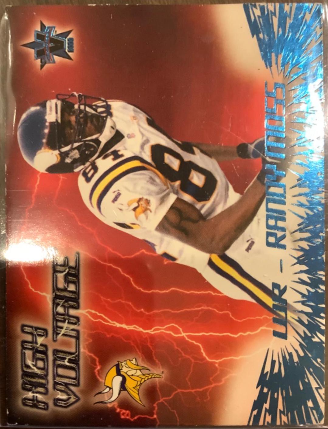 Randy Moss #21 Football Cards 2000 Pacific Vanguard High Voltage