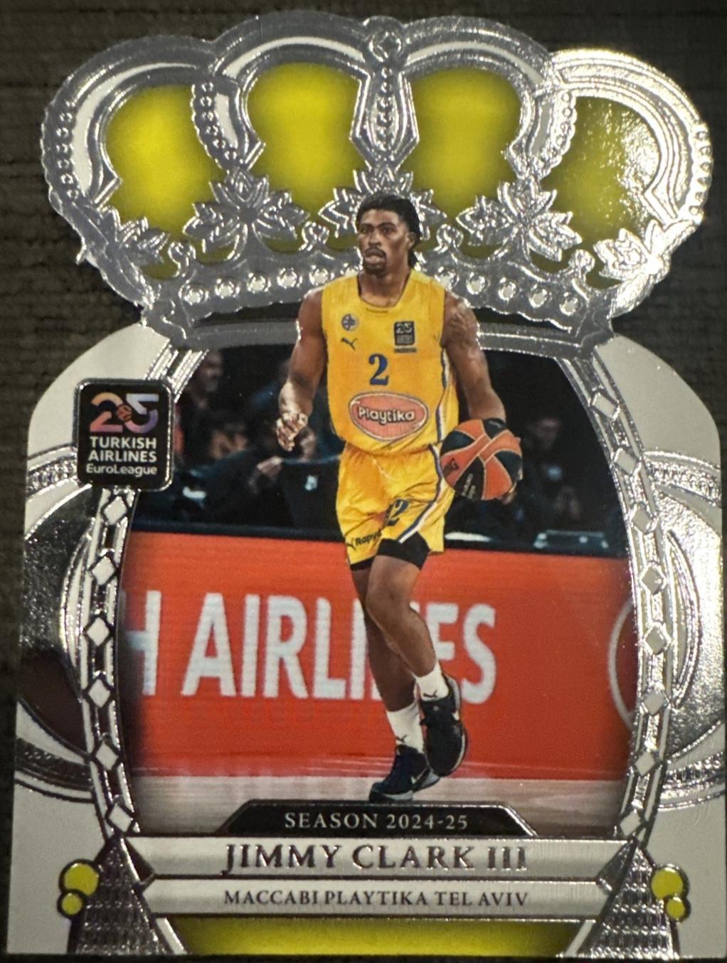 Jimmy Clark III #30 2024 Panini Crown Royale Euroleague Basketball
