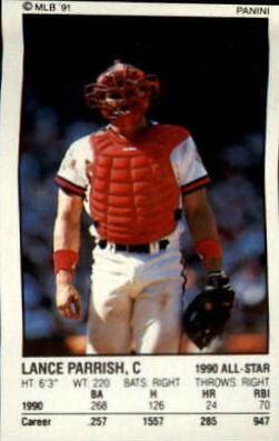 Lance Parrish #133 1991 Panini Stickers Baseball