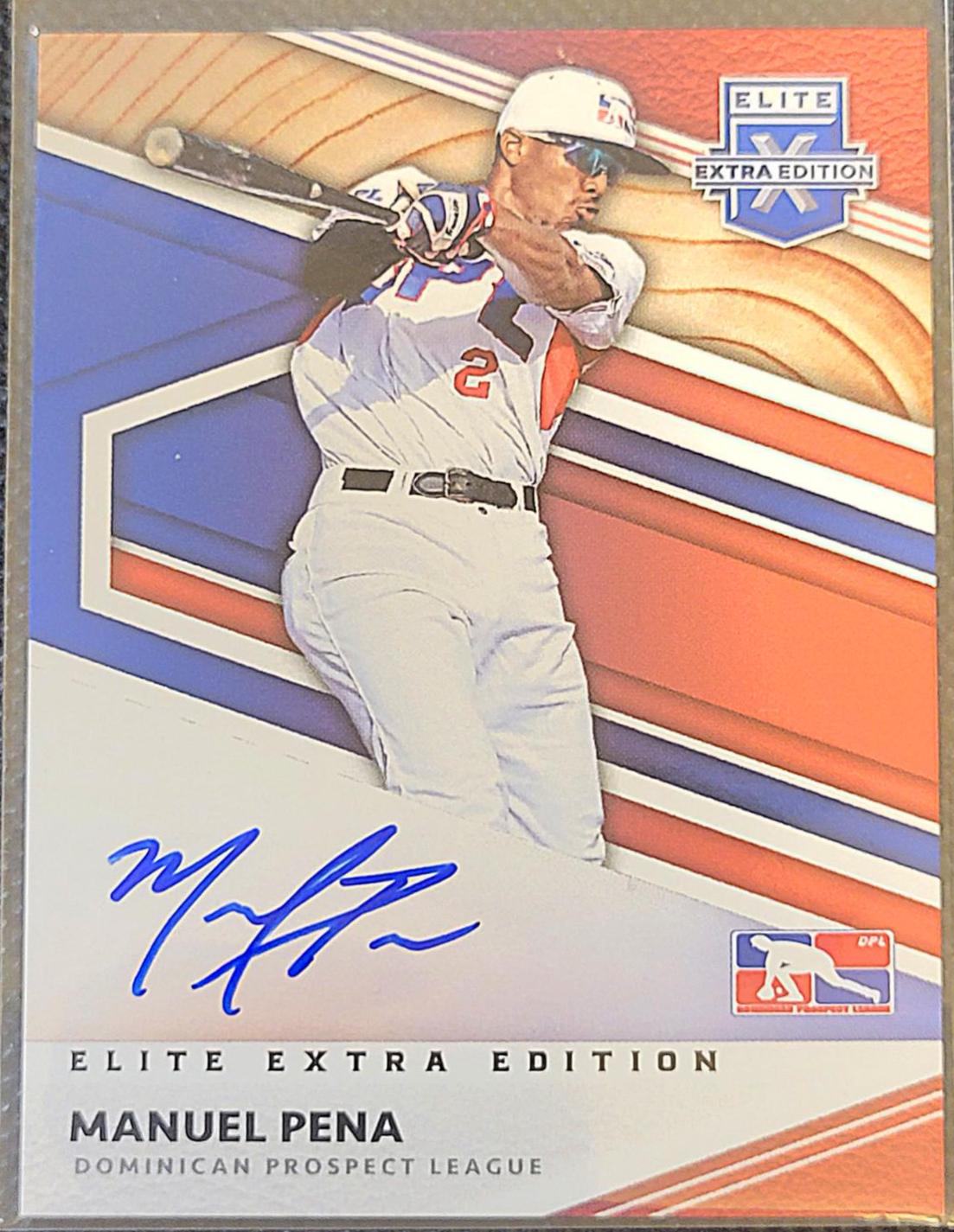 Manuel Pena #DPL-MP Baseball Cards 2020 Panini Elite Extra Edition DPL Signatures