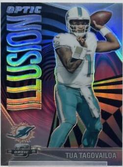 Tua Tagovailoa #5 Football Cards 2023 Panini Contenders Optic Illusion