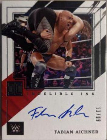 Fabian Aichner #IN-FAB Wrestling Cards 2022 Panini Impeccable WWE Indelible Ink Autographs