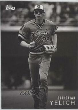 Christian Yelich #20 Baseball Cards 2018 Topps on Demand Black & White
