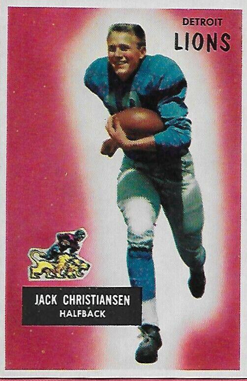 Jack Christiansen #28 Football Cards 1955 Bowman