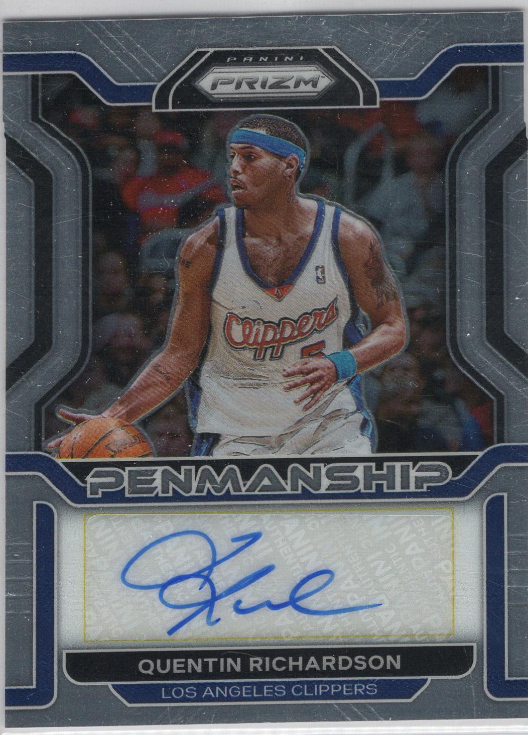 Quentin Richardson #PM-QRS 2021-22 Panini Prizm Basketball Penmanship
