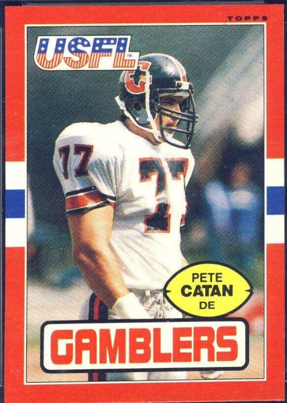 Pete Catan #40 Football Cards 1985 Topps USFL