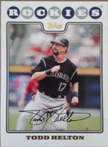 Todd Helton #195 2008 Topps Baseball