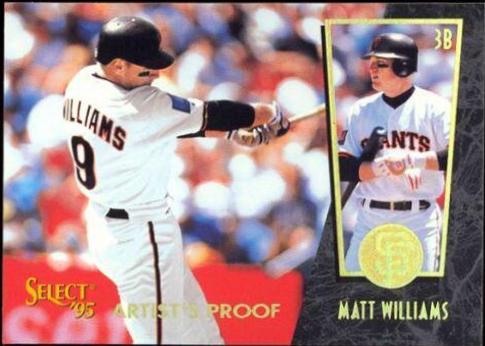 Matt Williams #112 Baseball Cards 1995 Select