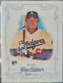 Yasiel Puig #44 Baseball Cards 2013 Topps Allen & Ginter