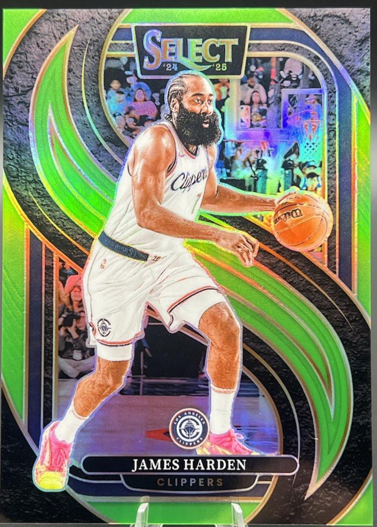 James Harden [Neon Green Prizm] #103 Prices | 2024 Panini Select