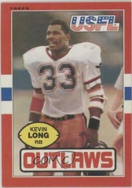 Kevin Long #5 Football Cards 1985 Topps USFL