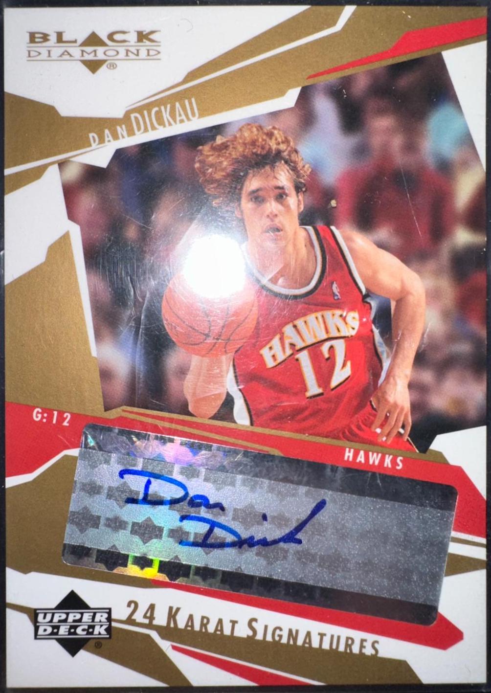 Dan Dickau #DD Basketball Cards 2003 Upper Deck Black Diamond 24 Karat Signatures