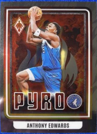 Anthony Edwards #3 Basketball Cards 2023 Panini Phoenix Pyro