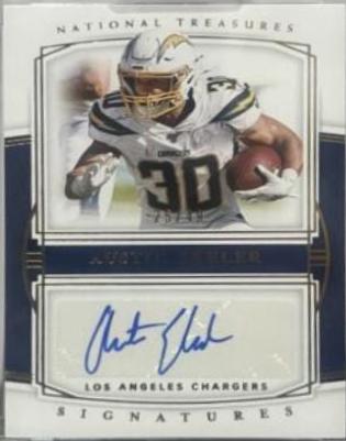 Austin Ekeler #S-AE Football Cards 2019 Panini National Treasures Signatures