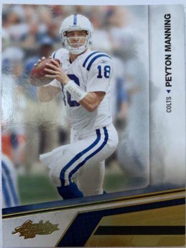 Peyton Manning #43 Football Cards 2010 Panini Absolute Memorabilia