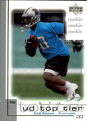 Dee Brown #192 Football Cards 2001 Upper Deck Top Tier