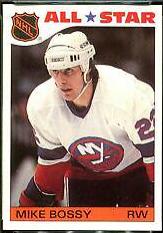 Mike Bossy #9 Hockey Cards 1985 Topps Stickers