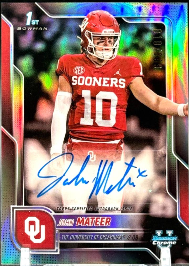 2025 John Mateer [Refractor] #BCA-JM
