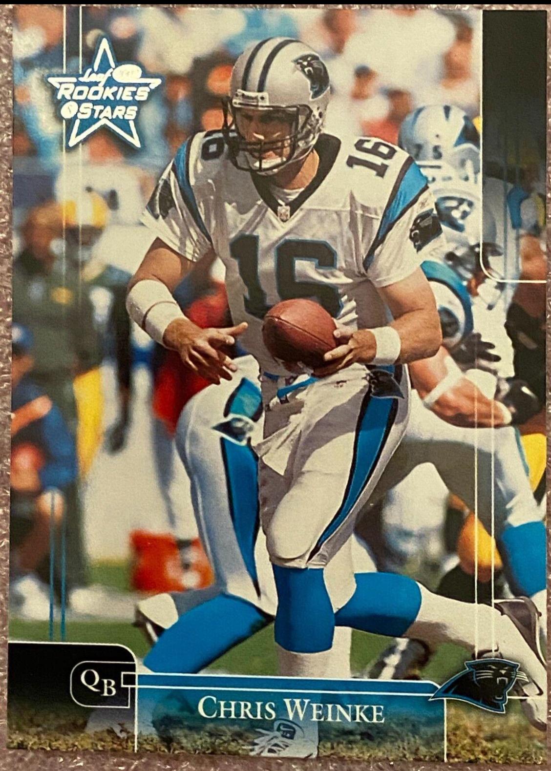 Chris Weinke #13 Football Cards 2002 Leaf Rookies & Stars