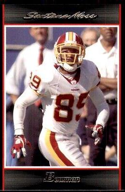 Santana Moss #99 2007 Bowman Football