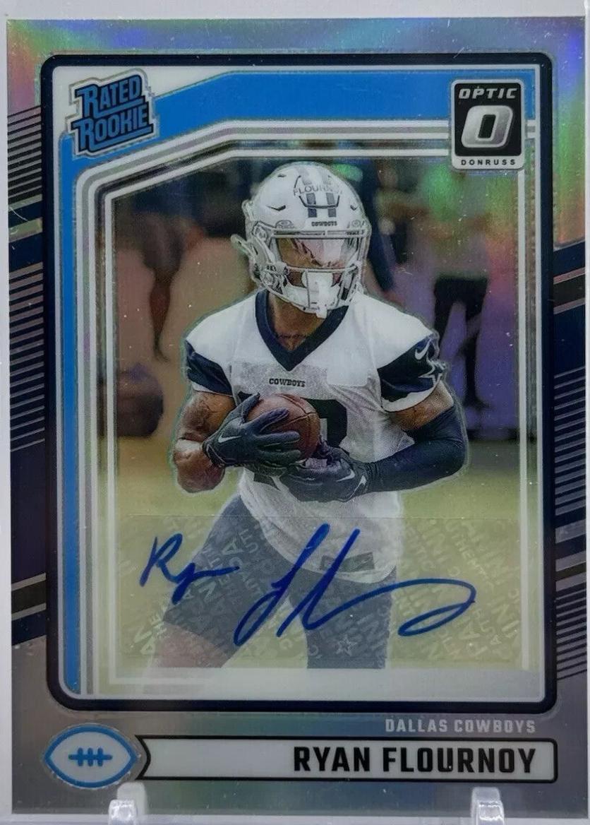 Ryan Flournoy #356 Football Cards 2024 Panini Donruss Optic Rated Rookie Preview Autograph