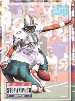 Pete Stoyanovich #10 Football Cards 1993 Pro Set Power