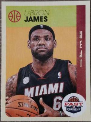 LeBron James #6 Basketball Cards 2012 Panini Past & Present