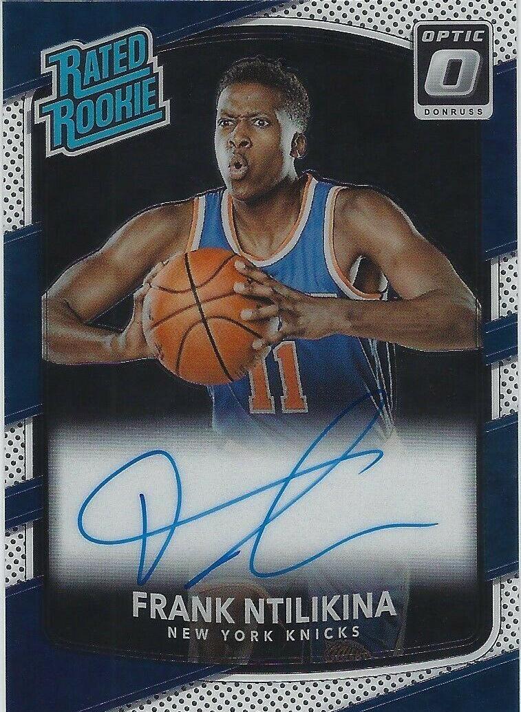Frank Ntilikina #193 2017 Panini Donruss Optic Rated Rookies Signatures Basketball