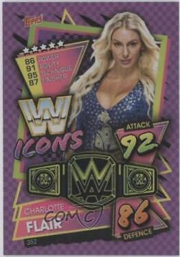 Charlotte Flair #352 Wrestling Cards 2021 Topps Slam Attax WWE