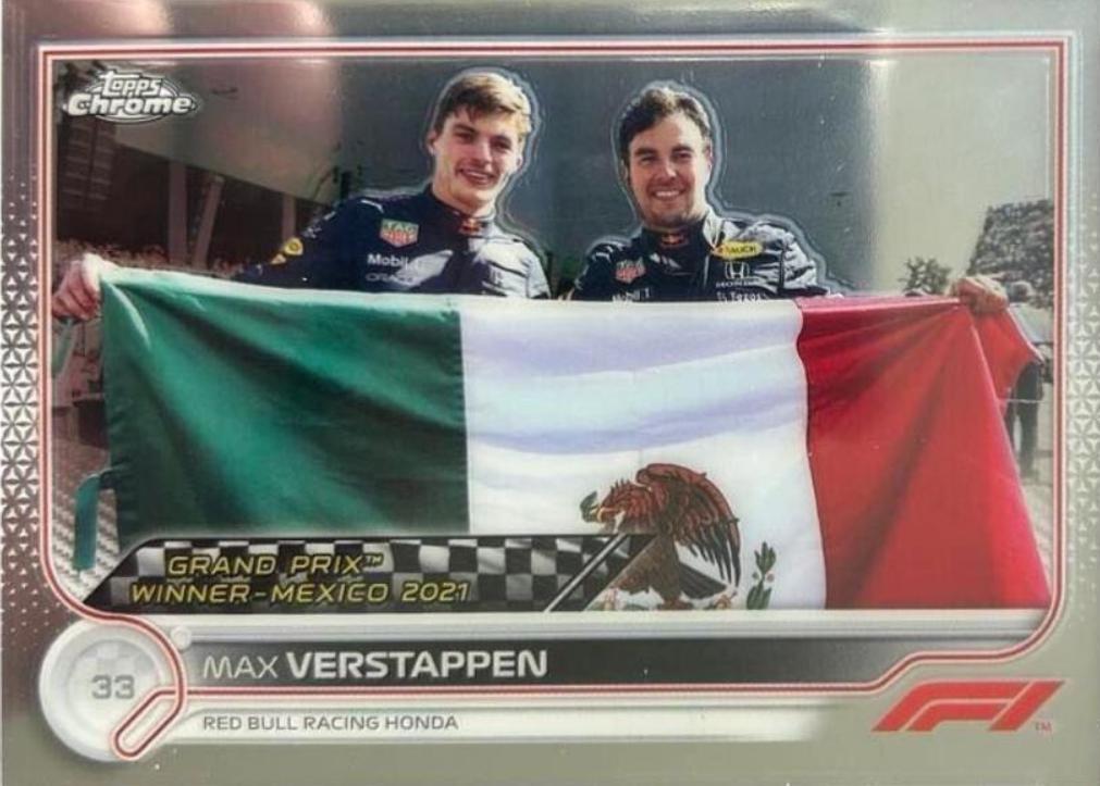 Max Verstappen #168 Racing Cards 2022 Topps Chrome Formula 1