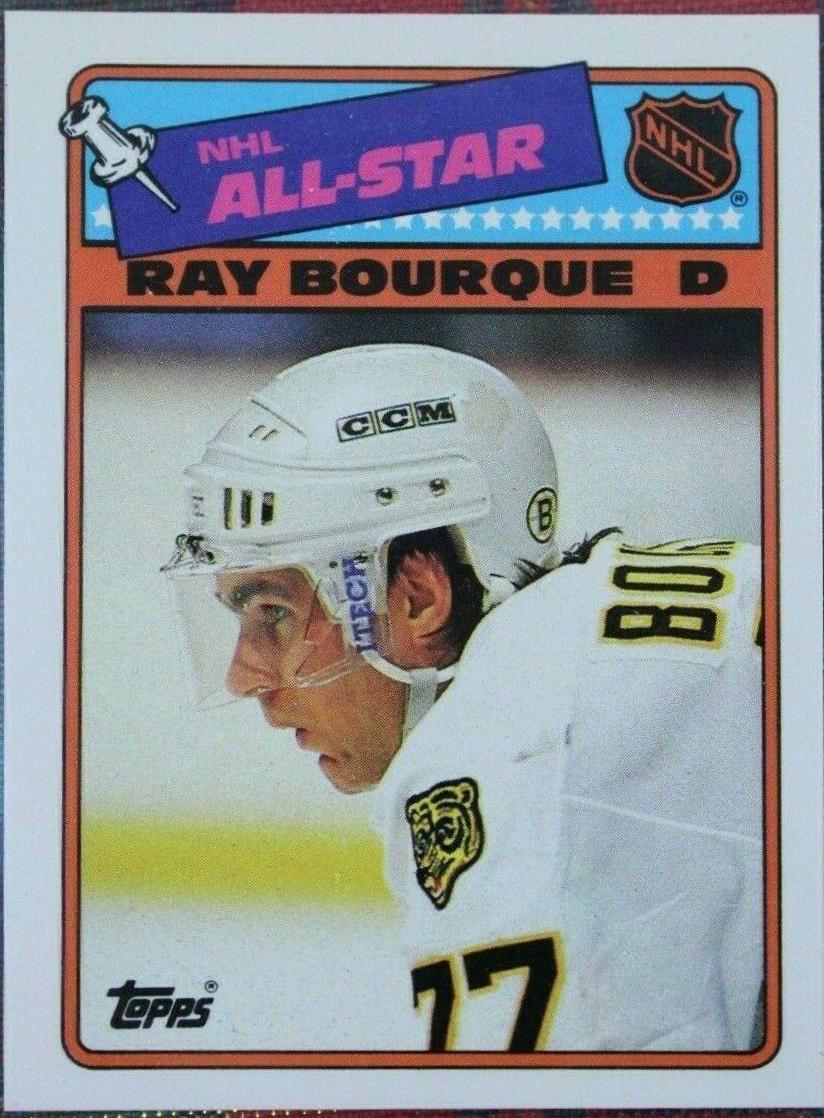 Ray Bourque #5 Hockey Cards 1988 Topps Stickers