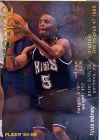 Tyus Edney #290 Basketball Cards 1995 Fleer