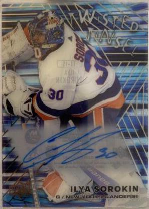 Ilya Sorokin #CC-IS Hockey Cards 2020 Upper Deck Clear Cut Autographs