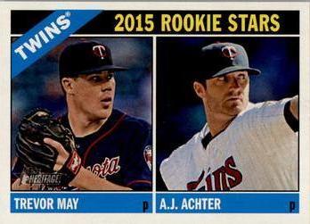 Trevor May / A.J. Achter #264 Baseball Cards 2015 Topps Heritage