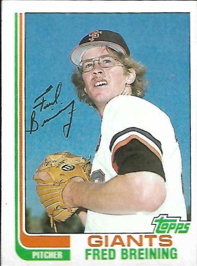 Fred Breining #144 Baseball Cards 1982 Topps