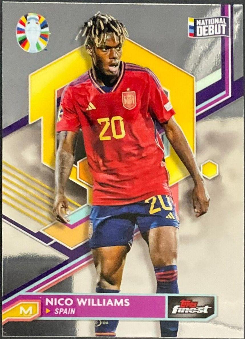 Nico Williams #75 2023 Topps Finest Road To UEFA Euro