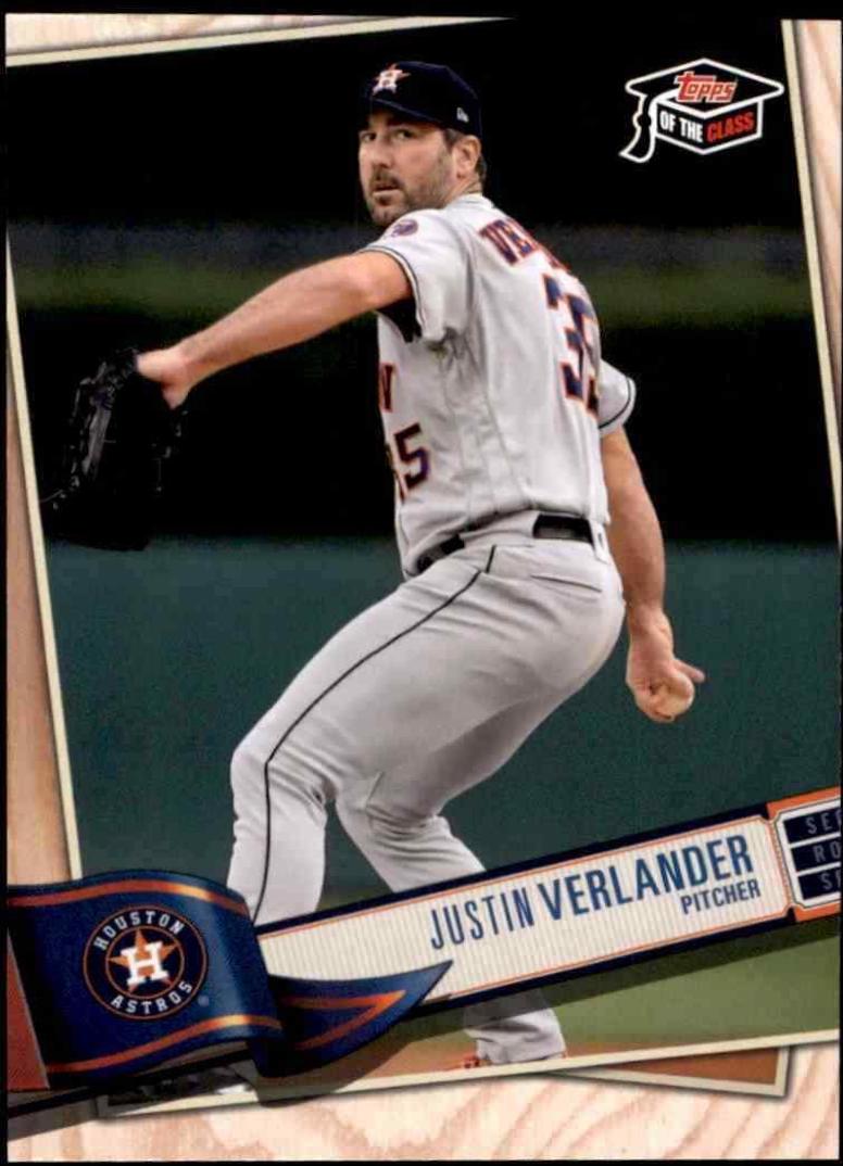 Justin Verlander #TC-40 Baseball Cards 2019 Topps of the Class