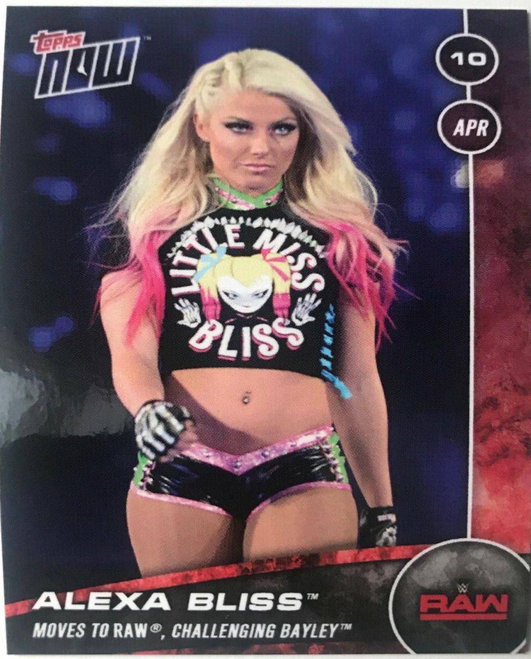 Alexa Bliss #85 Wrestling Cards 2017 Topps Now WWE
