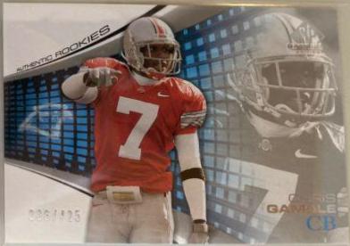 Chris Gamble #102 2004 Sp Game Used Football