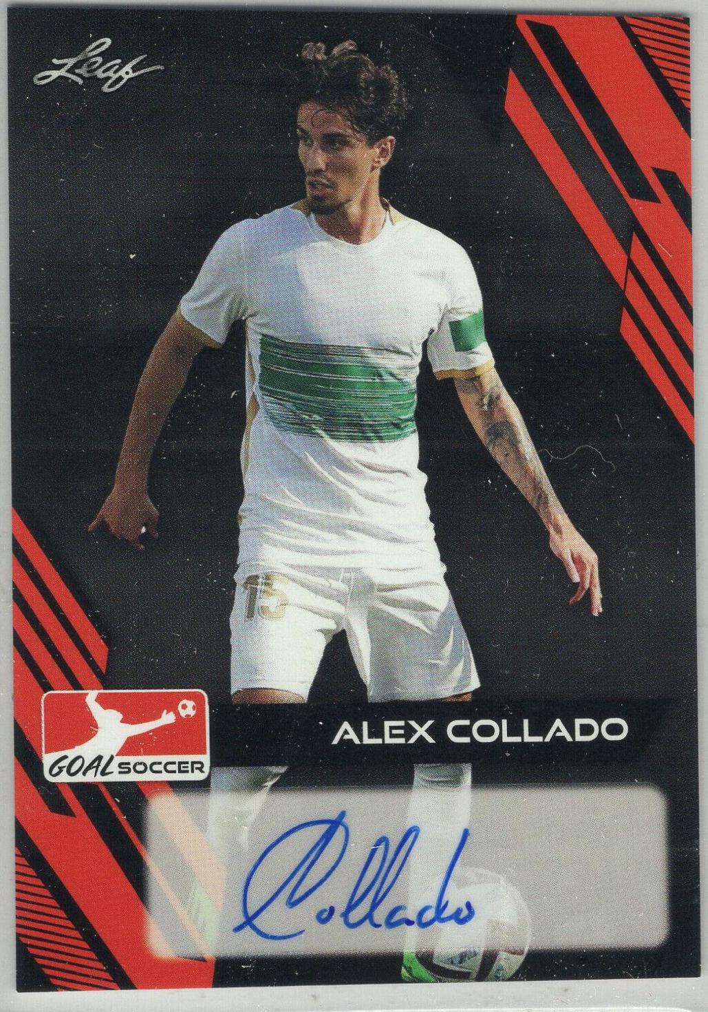 Alex Collado #BA-AC1 Soccer Cards 2023 Leaf Goal Autographs