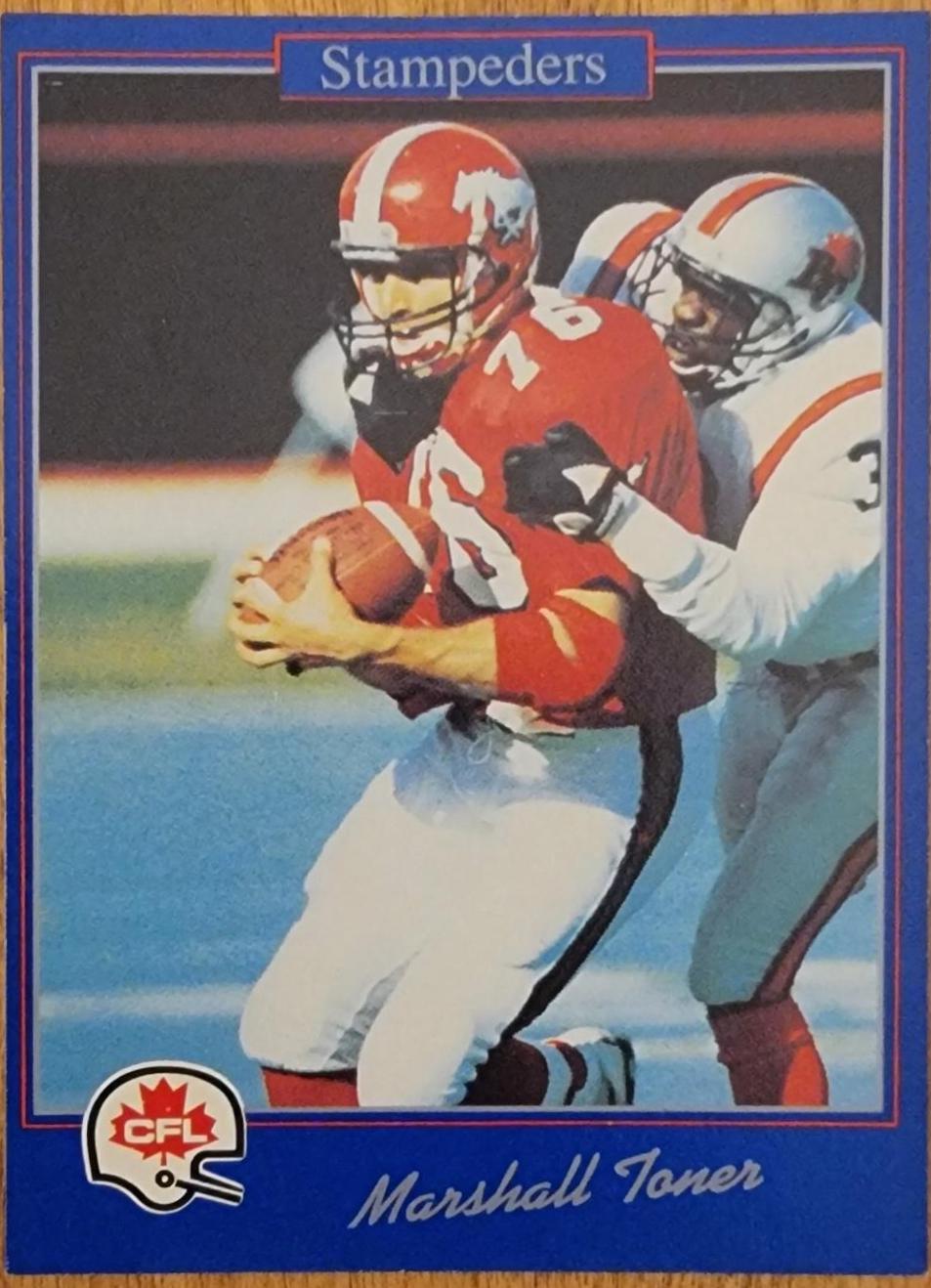 Marshall Toner #67 1991 Jogo Cfl Football
