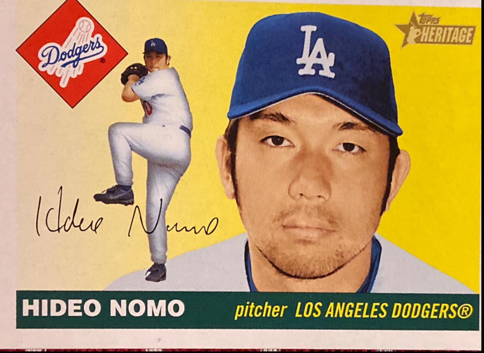 Hideo Nomo #103 Baseball Cards 2004 Topps Heritage