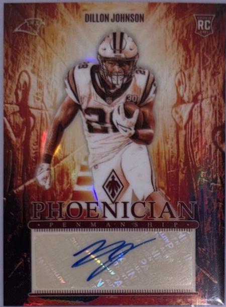 Dillon Johnson #PRP-DJN Football Cards 2024 Panini Phoenix Phoenician Rookie Penmanship