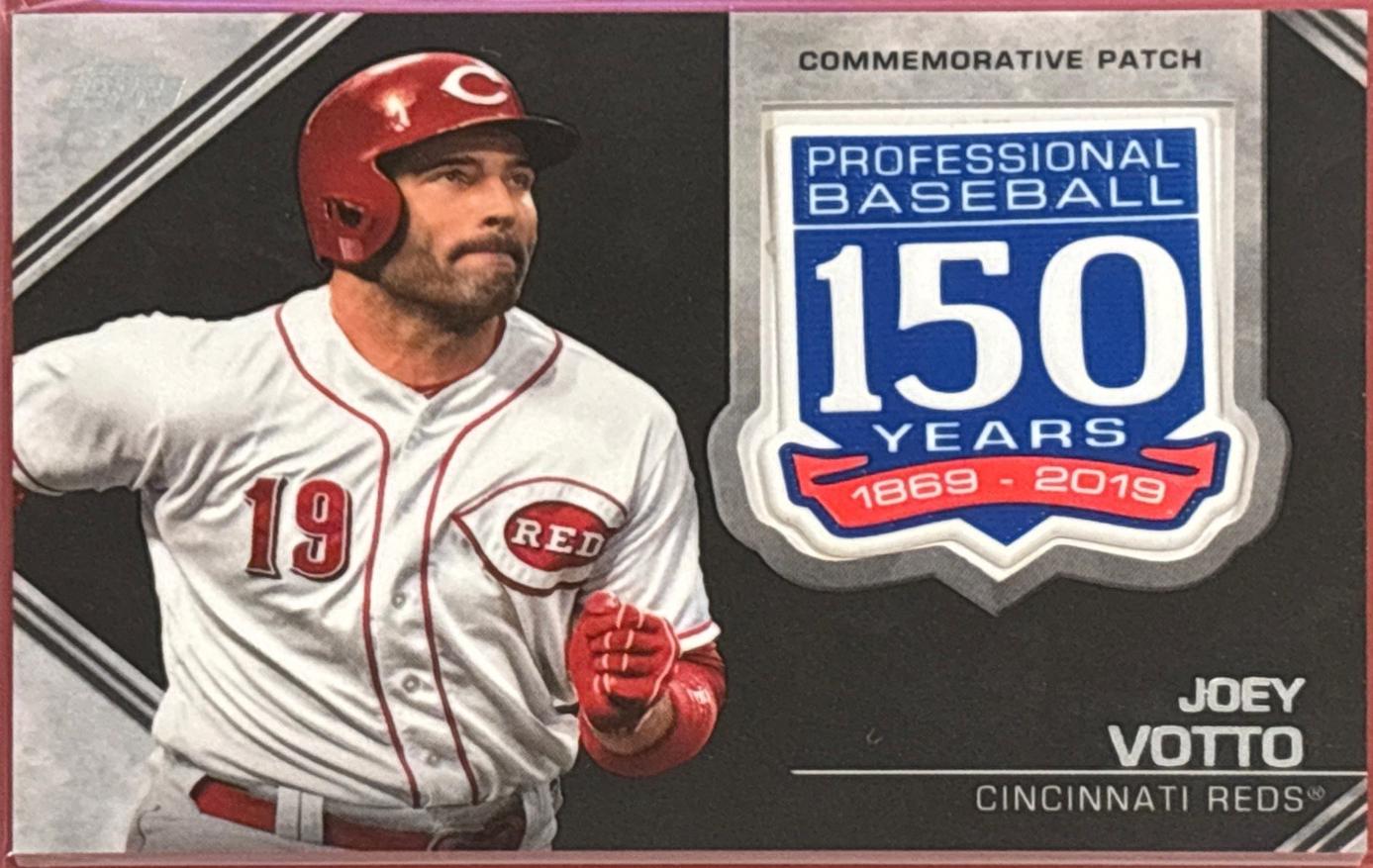 Joey Votto #AMP-JVO 2019 Topps 150th Anniversary Commemorative Patch Baseball