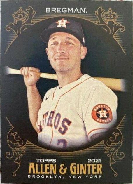 Alex Bregman #8 Baseball Cards 2021 Topps Allen & Ginter X