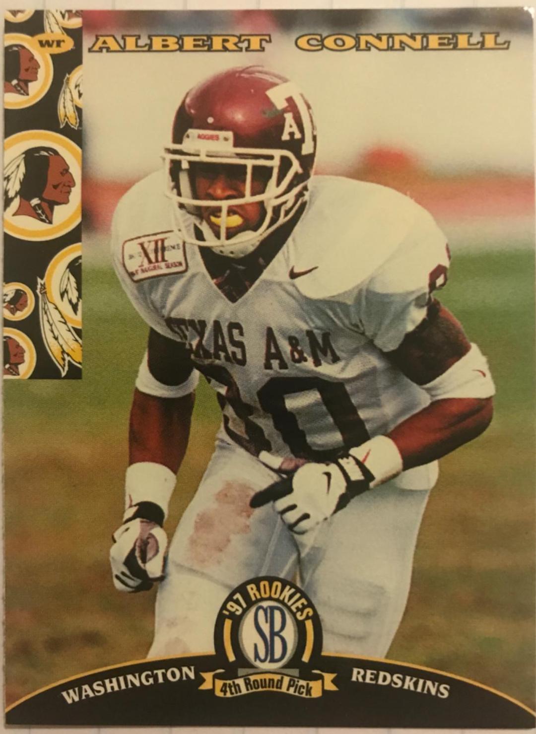 Albert Connell #40 Football Cards 1997 Panini Score Board NFL Rookies