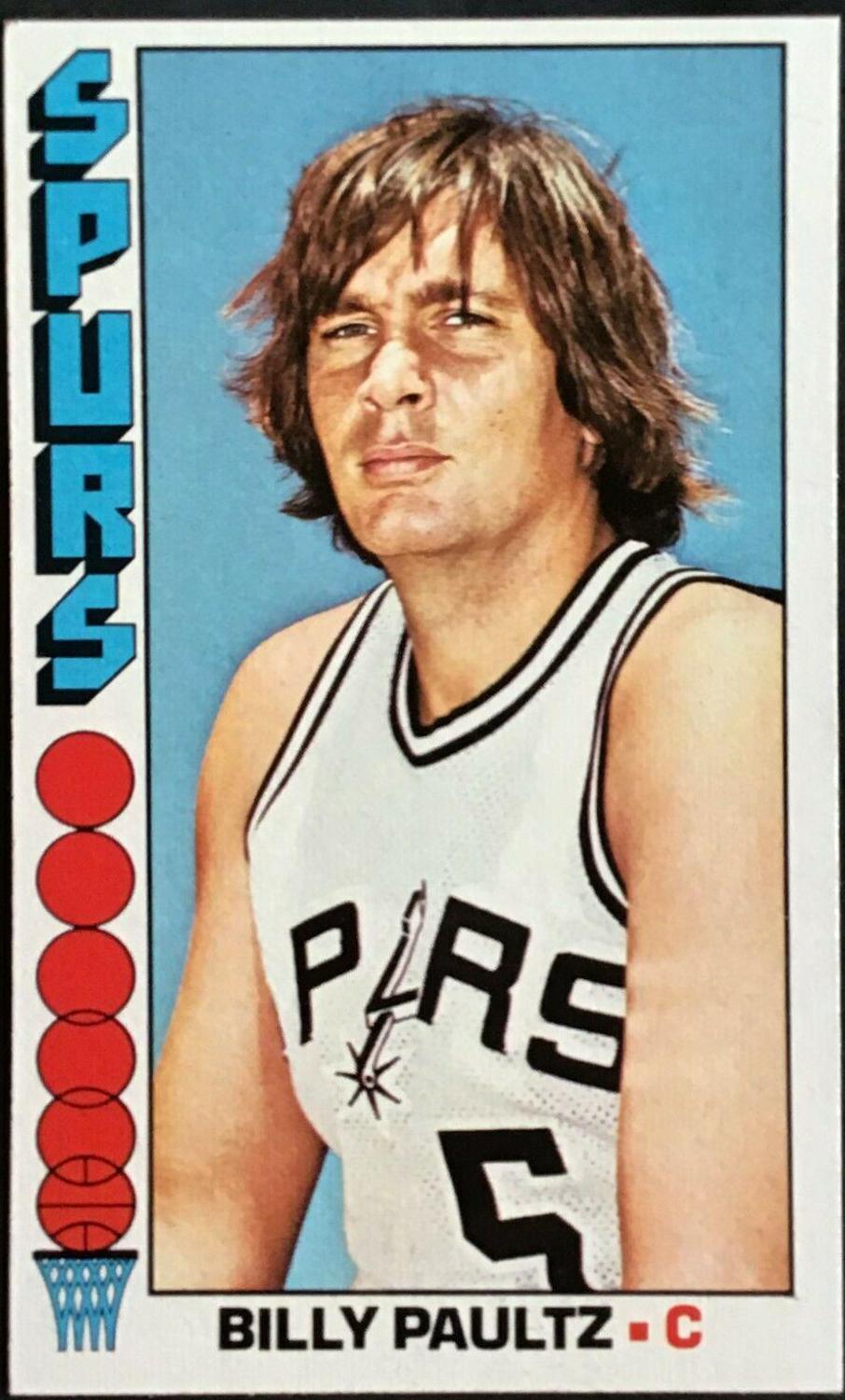 Billy Paultz #19 Basketball Cards 1976 Topps