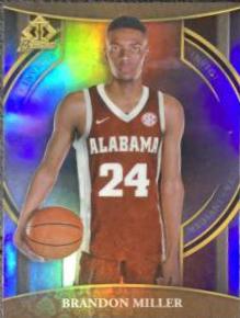 Brandon Miller #BI-14 Basketball Cards 2022 Bowman Chrome University Invicta